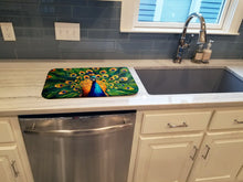 Load image into Gallery viewer, Peacock Dish Drying Mat