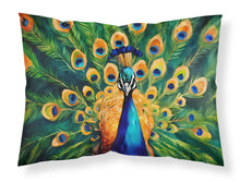 Load image into Gallery viewer, Peacock Standard Pillowcase – Artistic Decorative Front, White Back
