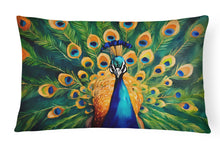Load image into Gallery viewer, Peacock Throw Pillow