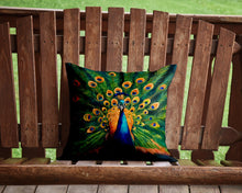 Load image into Gallery viewer, Peacock Throw Pillow - 14x14 Decorative Pillow – Art for Your Home &amp; Patio