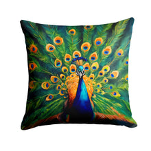 Load image into Gallery viewer, Peacock Throw Pillow