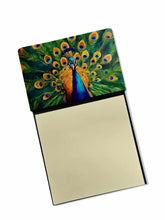 Load image into Gallery viewer, Peacock Sticky Note Holder- Refiilable Desk Accessory Note Pad
