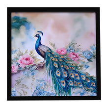 Load image into Gallery viewer, Peacock Framed Metal Print