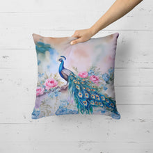 Load image into Gallery viewer, Peacock Throw Pillow