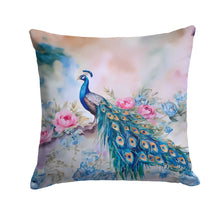Load image into Gallery viewer, Peacock Throw Pillow