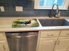 Load image into Gallery viewer, Peacock Dish Drying Mat