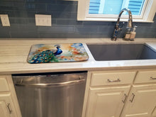 Load image into Gallery viewer, Peacock Dish Drying Mat