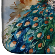 Load image into Gallery viewer, Peacock Dish Drying Mat