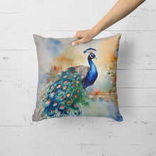 Load image into Gallery viewer, Peacock Throw Pillow
