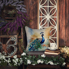 Load image into Gallery viewer, Peacock Throw Pillow