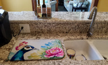Load image into Gallery viewer, Peacock Dish Drying Mat