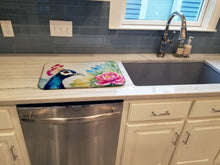 Load image into Gallery viewer, Peacock Dish Drying Mat