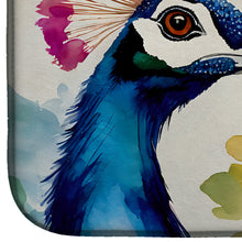 Load image into Gallery viewer, Peacock Dish Drying Mat