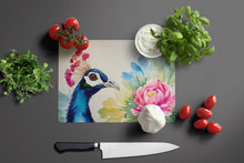 Load image into Gallery viewer, Peacock Glass Cutting Boards – Durable, Decorative Kitchen Art