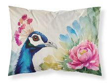 Load image into Gallery viewer, Peacock Standard Pillowcase – Artistic Decorative Front, White Back