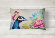 Load image into Gallery viewer, Peacock Throw Pillow