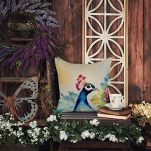 Load image into Gallery viewer, Peacock Throw Pillow - 14x14 Decorative Pillow – Art for Your Home &amp; Patio