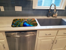 Load image into Gallery viewer, Peacock Dish Drying Mat
