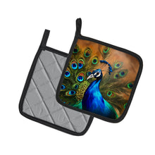 Load image into Gallery viewer, Peacock Pot Holders - Set of 2 Decorative Kitchen Helpers | Made in the USA