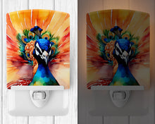 Load image into Gallery viewer, Peacock Ceramic Night Light
