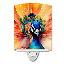 Load image into Gallery viewer, Peacock Ceramic Night Light