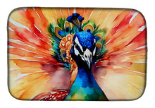 Load image into Gallery viewer, Peacock Dish Drying Mat
