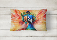 Load image into Gallery viewer, Peacock Throw Pillow