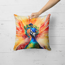 Load image into Gallery viewer, Peacock Throw Pillow