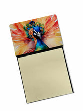 Load image into Gallery viewer, Peacock Sticky Note Holder- Refiilable Desk Accessory Note Pad