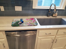 Load image into Gallery viewer, Peacock Dish Drying Mat