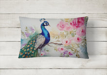 Load image into Gallery viewer, Peacock Throw Pillow