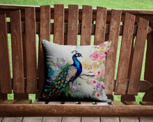 Load image into Gallery viewer, Peacock Throw Pillow - 14x14 Decorative Pillow – Art for Your Home &amp; Patio