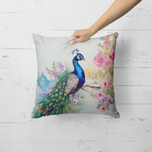 Load image into Gallery viewer, Peacock Throw Pillow