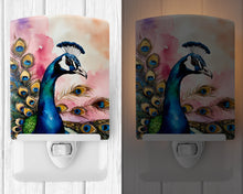 Load image into Gallery viewer, Peacock Ceramic Night Light