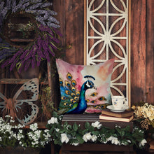 Load image into Gallery viewer, Peacock Throw Pillow - 14x14 Decorative Pillow – Art for Your Home &amp; Patio