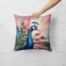 Load image into Gallery viewer, Peacock Throw Pillow