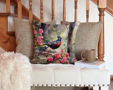 Load image into Gallery viewer, Pheasant Throw Pillow - 14x14 Decorative Pillow – Art for Your Home &amp; Patio