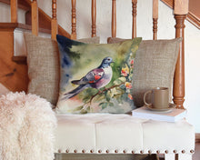 Load image into Gallery viewer, Pigeon Throw Pillow - 14x14 Decorative Pillow – Art for Your Home &amp; Patio