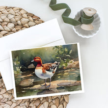 Load image into Gallery viewer, Redhead Duck Greeting Cards - Blank Note Cards – 8-Pack of Artist-Designed Cards with Envelopes
