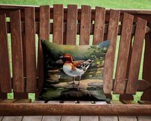 Load image into Gallery viewer, Redhead Duck Throw Pillow - 14x14 Decorative Pillow – Art for Your Home &amp; Patio