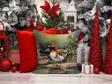 Load image into Gallery viewer, Redhead Duck Throw Pillow - 14x14 Decorative Pillow – Art for Your Home &amp; Patio