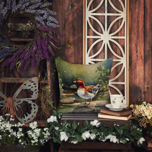 Load image into Gallery viewer, Redhead Duck Throw Pillow
