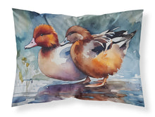 Load image into Gallery viewer, Redhead Duck Standard Pillowcase – Artistic Decorative Front, White Back