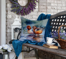 Load image into Gallery viewer, Redhead Duck Throw Pillow