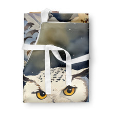 Load image into Gallery viewer, Snowy Owl Apron – Artist-Designed Kitchen, BBQ &amp; Craft Apron