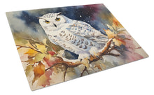 Load image into Gallery viewer, Snowy Owl Glass Cutting Boards – Durable, Decorative Kitchen Art