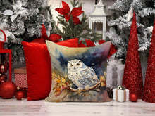 Load image into Gallery viewer, Snowy Owl Throw Pillow - 14x14 Decorative Pillow – Art for Your Home &amp; Patio