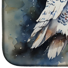 Load image into Gallery viewer, Snowy Owl Dish Drying Mat