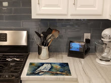Load image into Gallery viewer, Snowy Owl Glass Cutting Boards – Durable, Decorative Kitchen Art