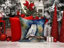 Load image into Gallery viewer, Snowy Owl Throw Pillow - 14x14 Decorative Pillow – Art for Your Home &amp; Patio